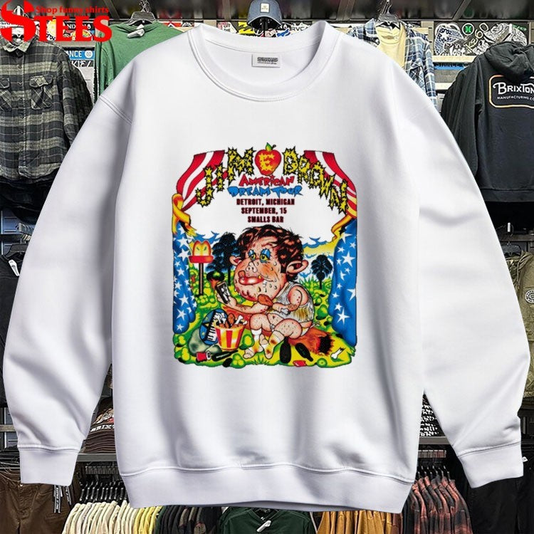 Jim E. Brown American Dream Tour September 15 2026 Smalls Bar Detroit IL Michigan T-shirts