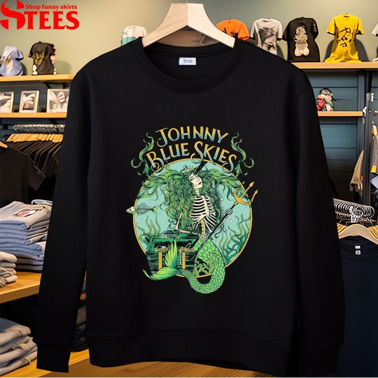 Johnny Blue Skies Mermaid T-Shirts