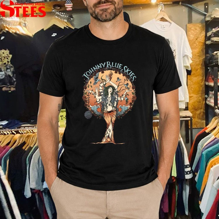 Johnny Blue Skies Ocean Goddess T-shirts