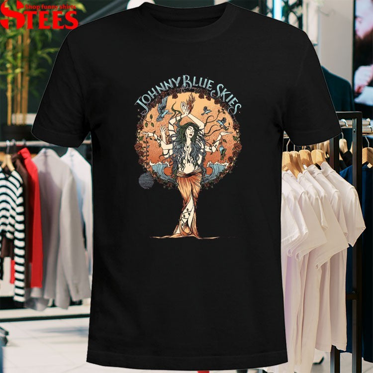 Johnny Blue Skies Ocean Goddess T-shirts