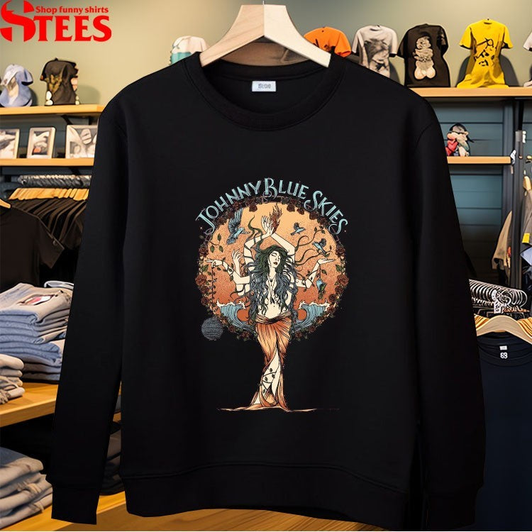 Johnny Blue Skies Ocean Goddess T-shirts