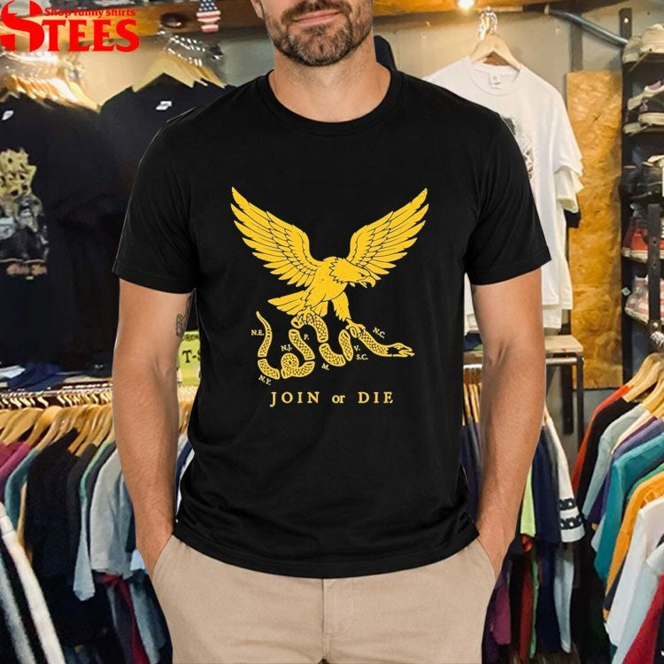 Join Or Die Hodge Twins Eagle T-shirts