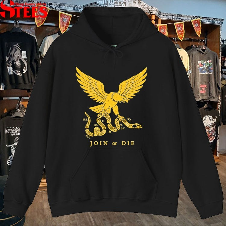 Join Or Die Hodge Twins Eagle T-shirts