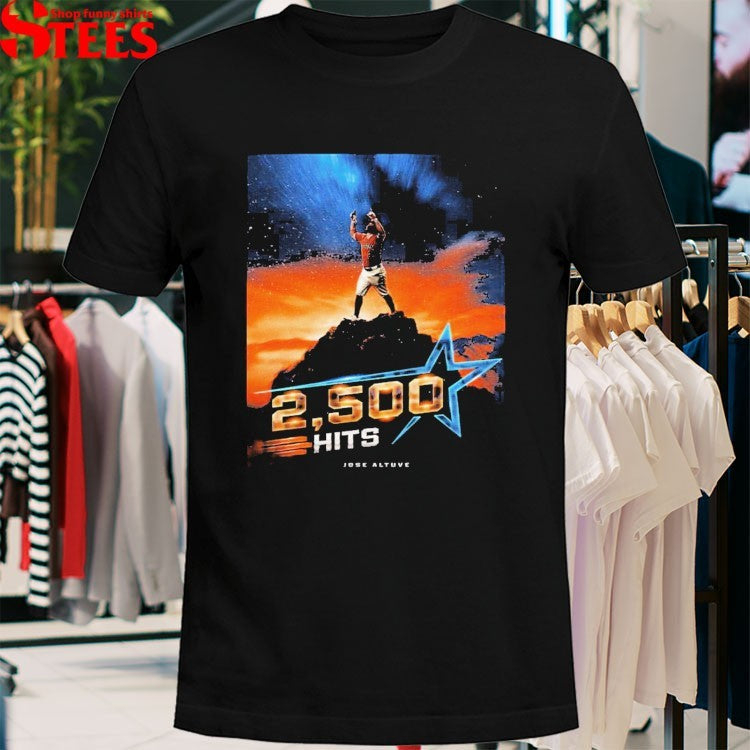 Jose Altuve In Houston Astros MLB Team Reaches Historic 2500 Career Hits Milestone T-shirts