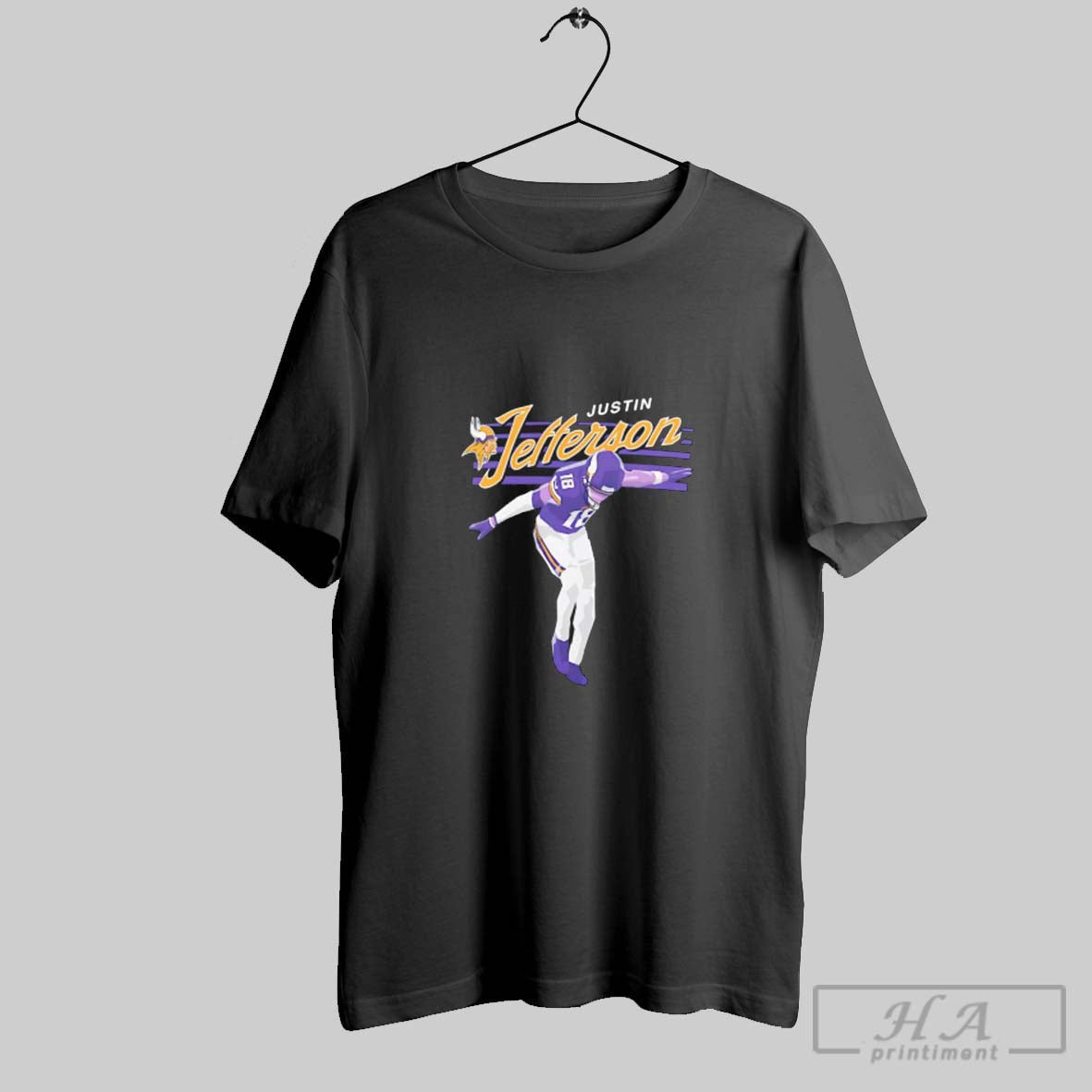 Official Justin Jefferson Minnesota Vikings Player Graphic