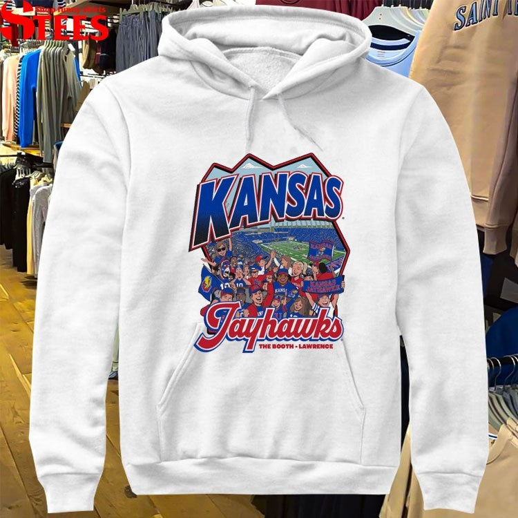 Kansas Jayhawks The Booth Lawrence David Booth Kansas Memorial Stadium T-shirts