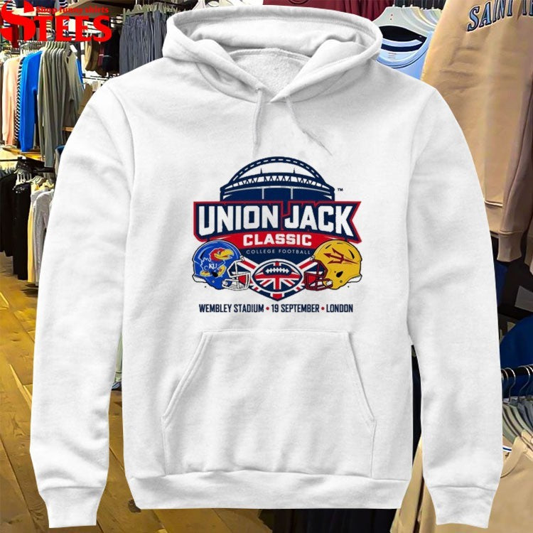 Kansas Jayhawks vs Arizona State Sun Devils Union Jack Classic London College Football 2026 Helmets T-shirts