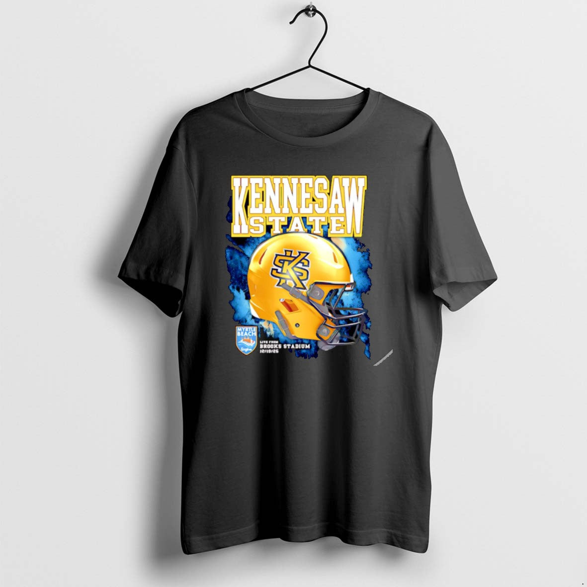 Official Kennesaw State Owls Ksu Myrtle Beach Bowl 2025 Helmet Christmas T-Shirts, Hoodie, Sweatshirt | PureTeeCo.com