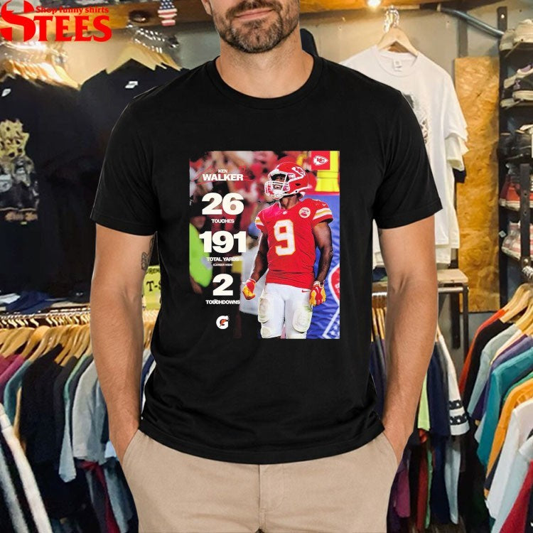 Kenneth Walker Kansas City Chiefs K9’s Kingdom Debut Game 2026 Stats T-shirts