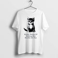 Official Kitten Thinks Of Nothing But Murder All Day White T Shirts Jpg