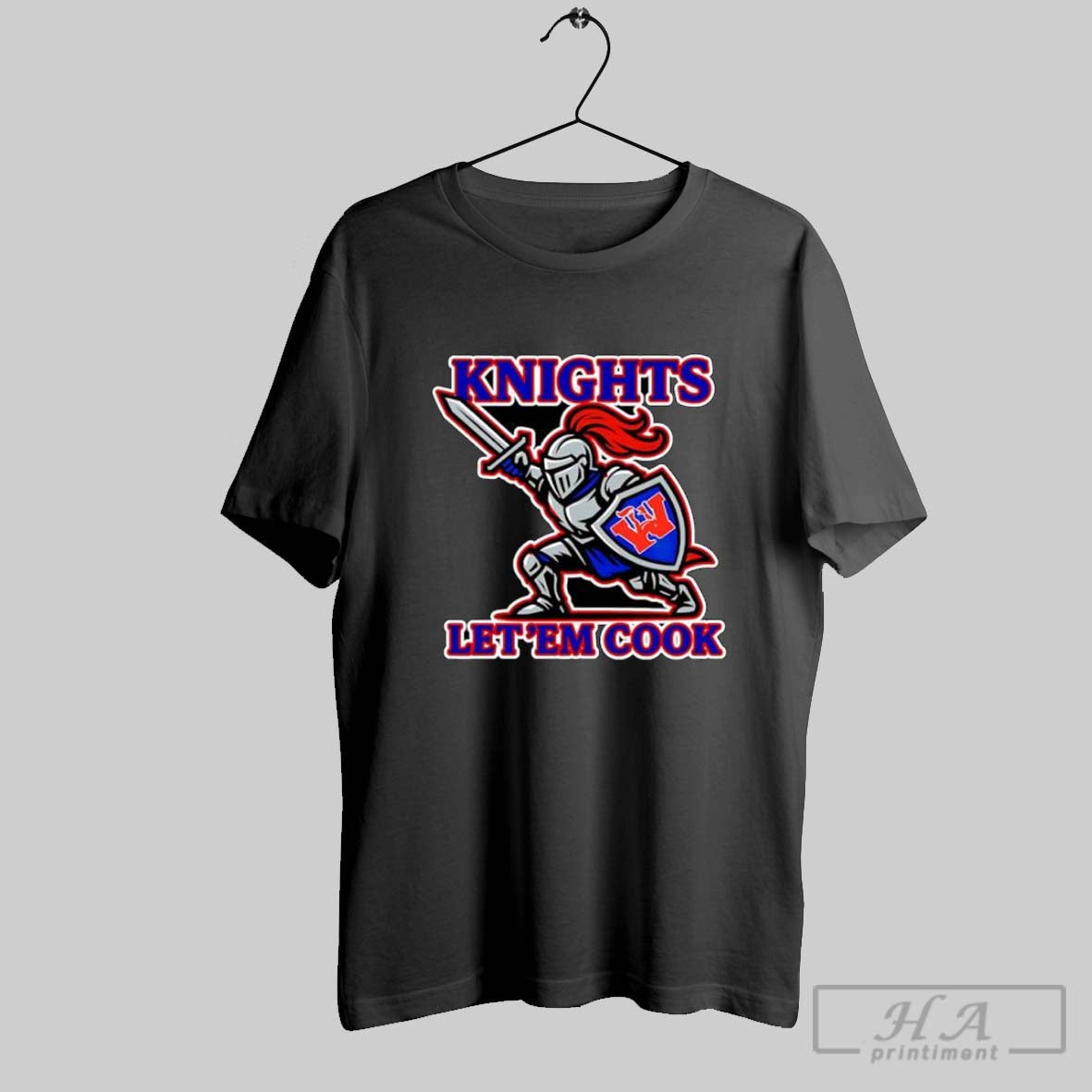 Official Knights Let Em Cook Knight Sword And Shield Hoodie Sweater Longsleeve And V Neck