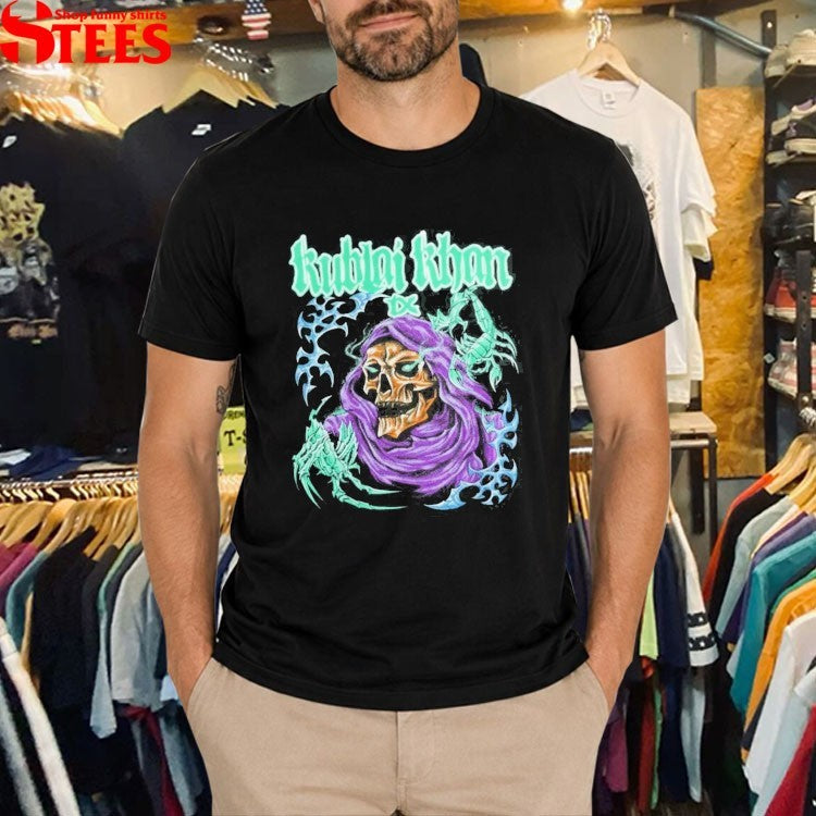Kublai Khan Tx Teal Logo T-Shirt