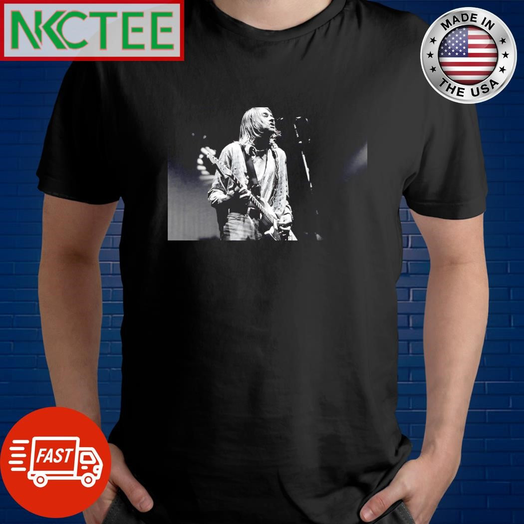 Official Kurt Cobain performing live onstage at Palasport, Modena shirt