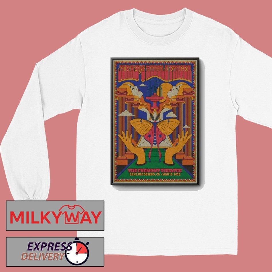 LIMITED May 15 2026 Jerry’s Middle Finger San Luis Obispo Poster shirt