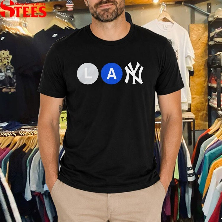 Lany x New York Yankees L Train, A Train T-shirts