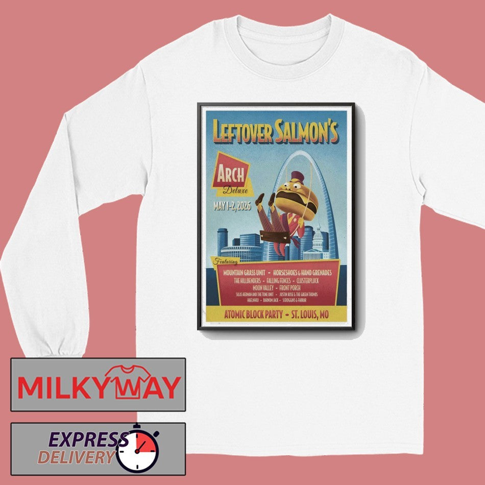 Leftover Salmon’s May 1-2 2026, St. Louis MO Poster shirt