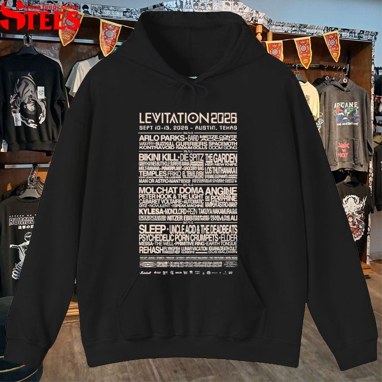 Levitation Festival Full Lineup In Austin Texas On September 10-13 2026 T-shirts