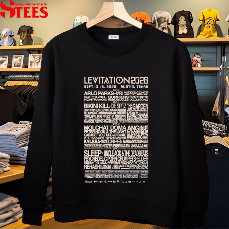 Levitation Festival Full Lineup In Austin Texas On September 10-13 2026 T-shirts