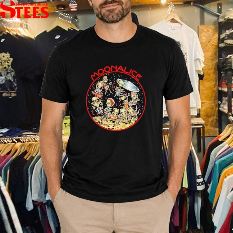 Light Side Of The Moonalice Aliens T-shirts