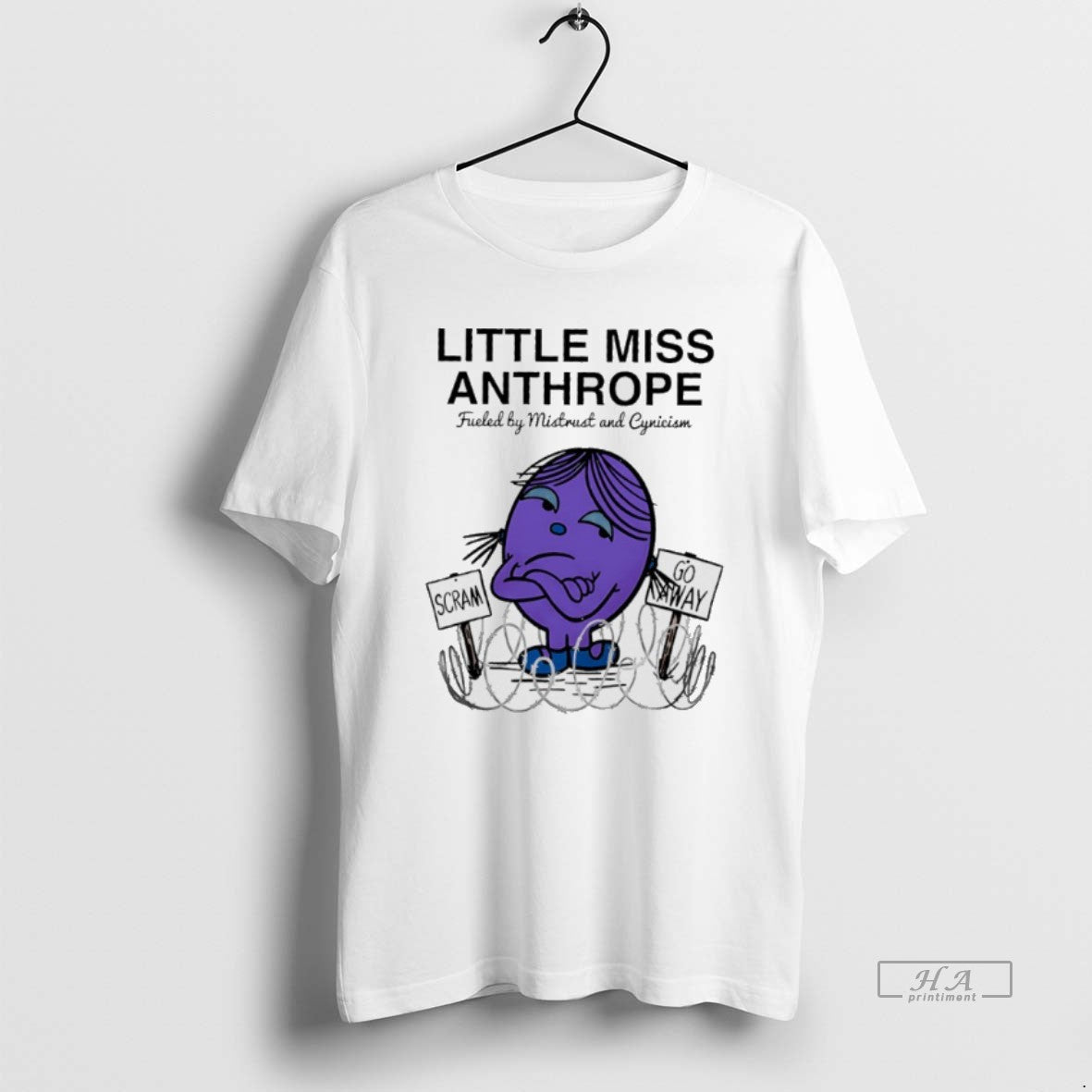 Official Little Miss Anthrope Fueled Mistrust And Cynicism T-Shirts, Hoodie, Sweatshirt | PureTeeCo.com