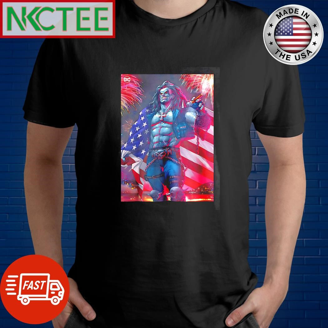 Official Lobo DC USA flag firework paint shirt