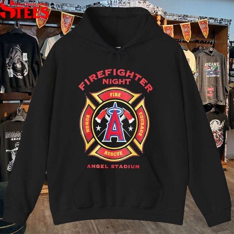 Los Angeles Angels Firefight Night Honor Fire Courage Rescue Appreciation T-shirts