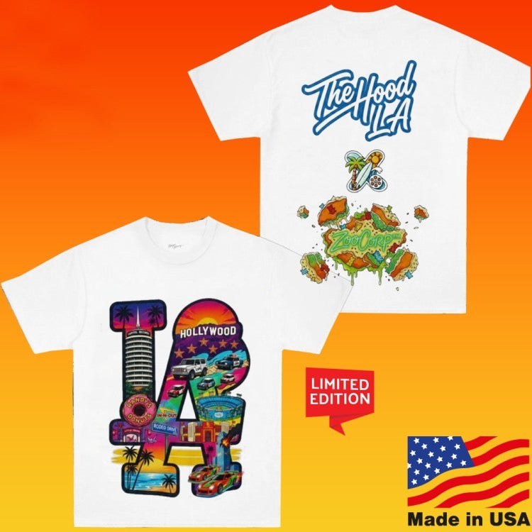 Los Angeles Dodgers Zoocorp The Hood LA Hoolywood T-Shirts