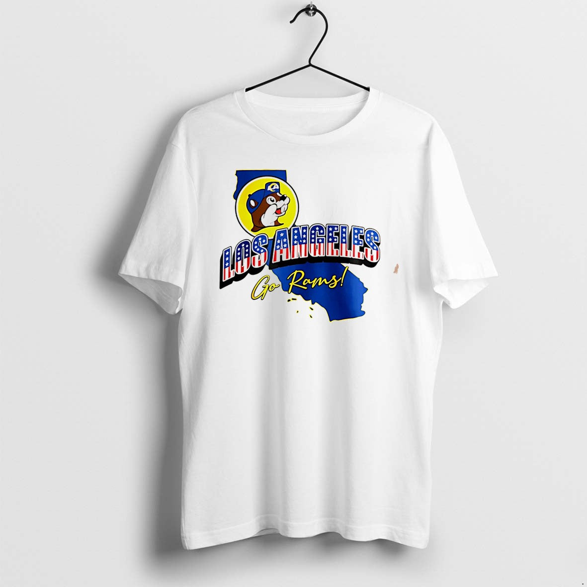 Official Los Angeles Rams Buc Ees Los Angeles Go Rams Patriotic Tee T Shirts