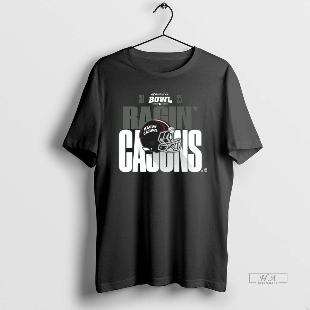 Official Louisiana Ragin Cajuns 2025 68 Ventures Bowl Helmet Bound T-Shirts, Hoodie, Sweatshirt | PureTeeCo.com
