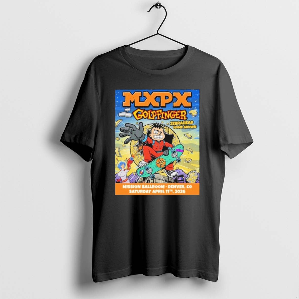 Official Mxpx Goldfinger Mission Ballroom Apr 11 2026 In Denver Co T-Shirts, Hoodie, Sweatshirt | PureTeeCo.com