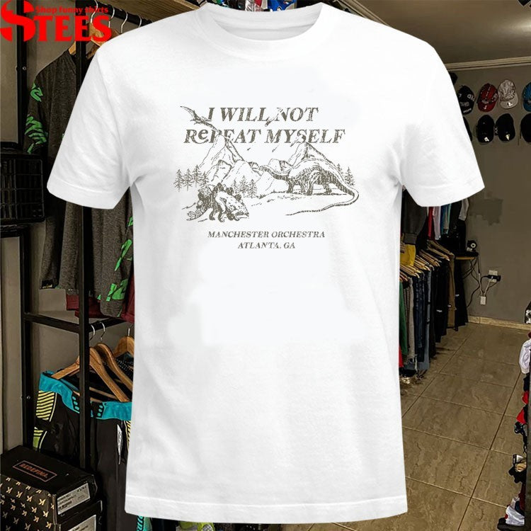 Manchester Orchestra I Will Not Repeat Myself Atlanta GA Dinosaur T-shirts