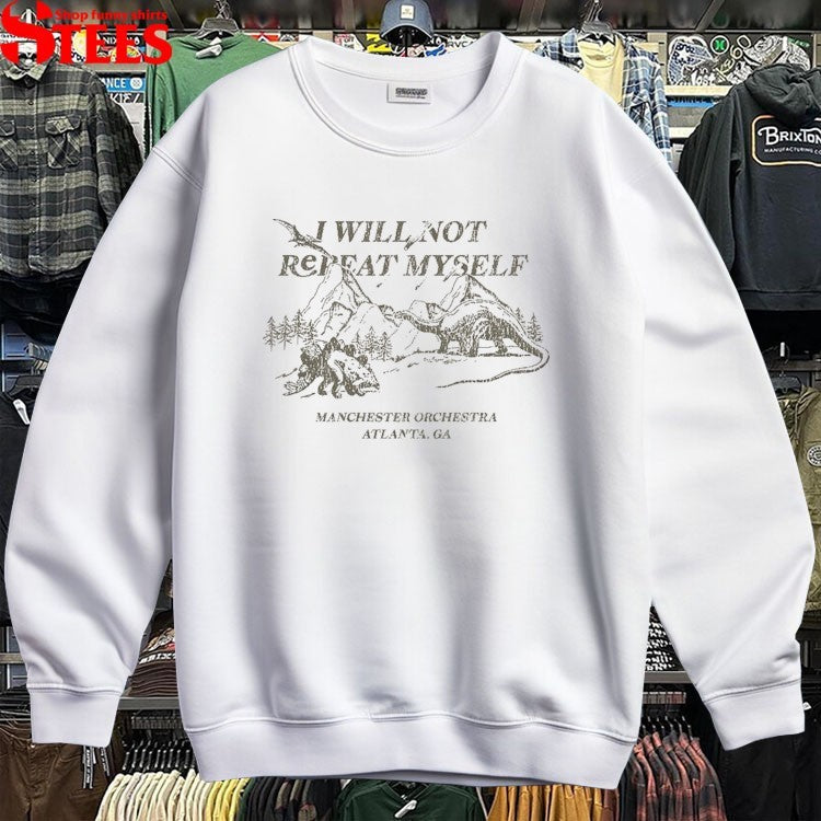 Manchester Orchestra I Will Not Repeat Myself Atlanta GA Dinosaur T-shirts