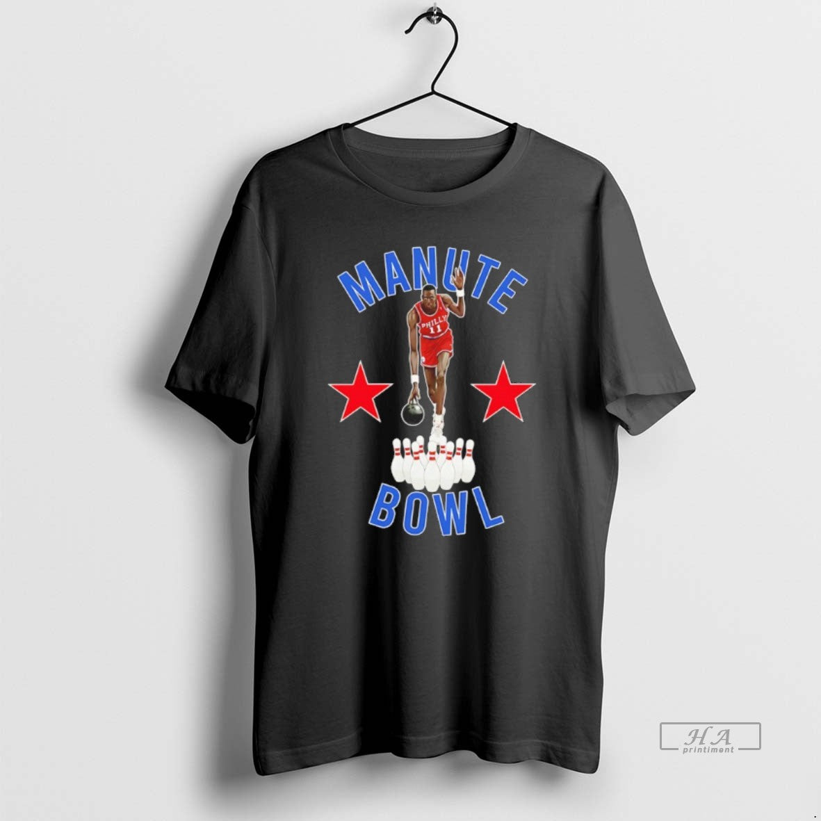 Official Manute Bol Philadelphia 76ers Bowling Minute Manute T-Shirts, Hoodie, Sweatshirt | PureTeeCo.com