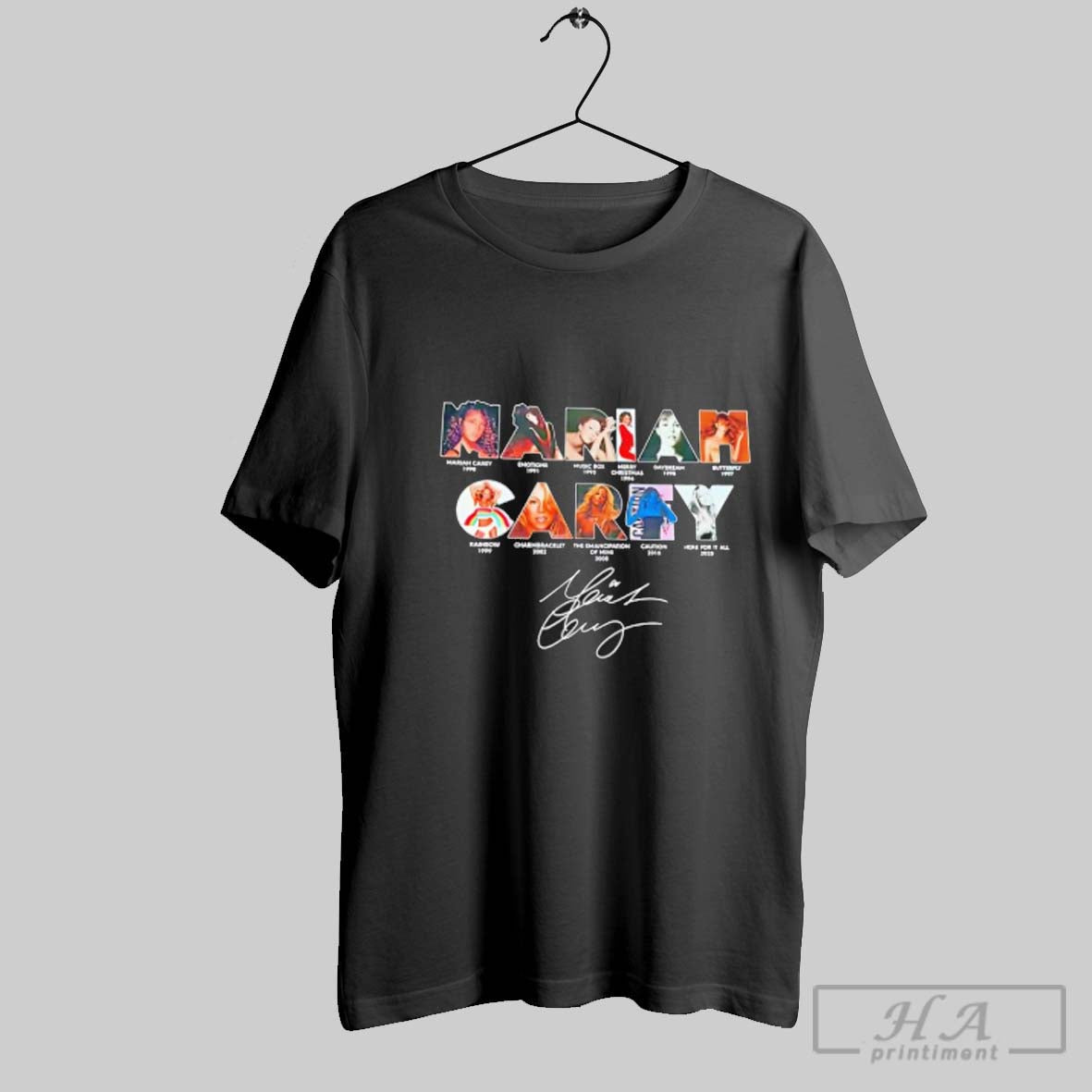 Official Mariah Music Lover 1990 2025 Signature Graphic