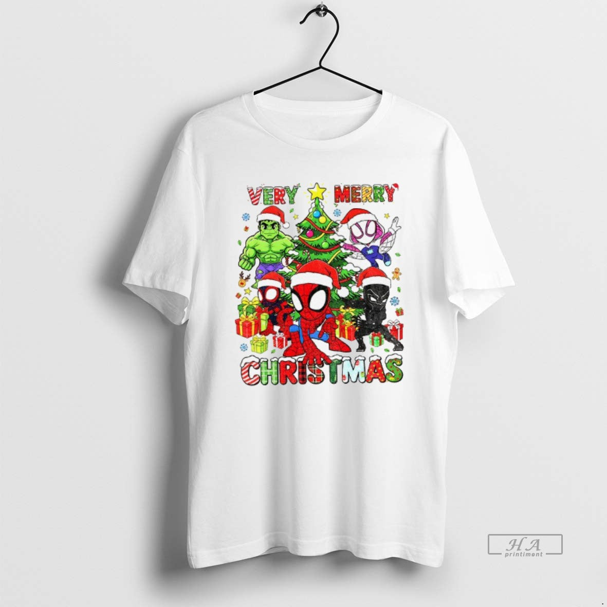 Official Mavel Very Merry Christmas Spidey And His Amazing Friends The Avengers T-Shirts, Hoodie, Sweatshirt | PureTeeCo.com