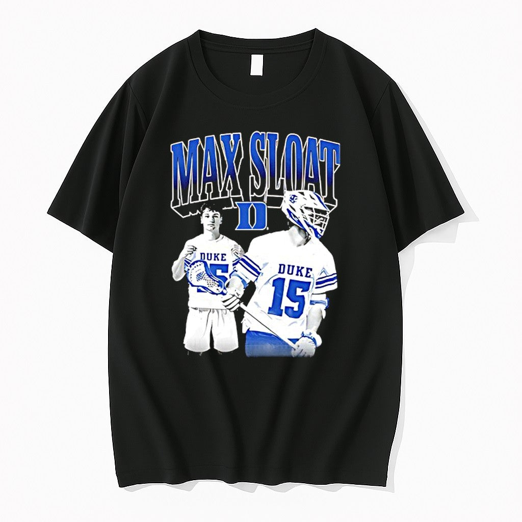 Official Max Sloat Duke Blue Devils Mens Lacrosse T Shirts Jpg