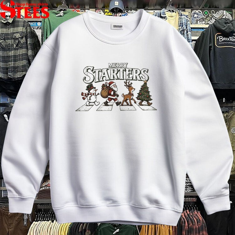 Merry Starters Abbey Road Christmas T-Shirt