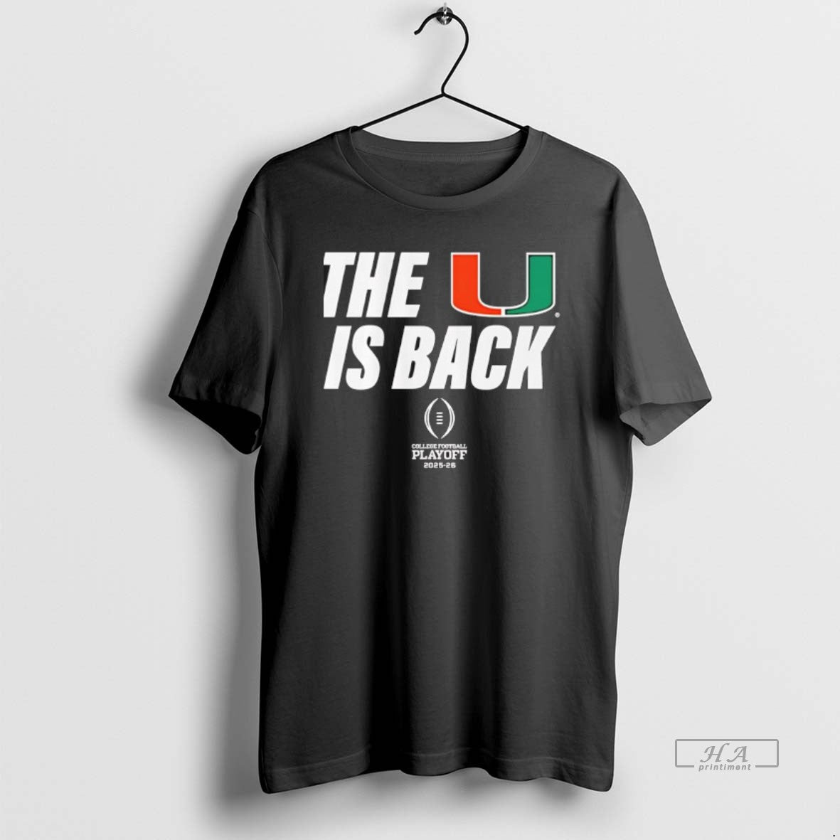 Official Miami Football 2025 Cfp The U Is Back T-Shirts, Hoodie, Sweatshirt | PureTeeCo.com