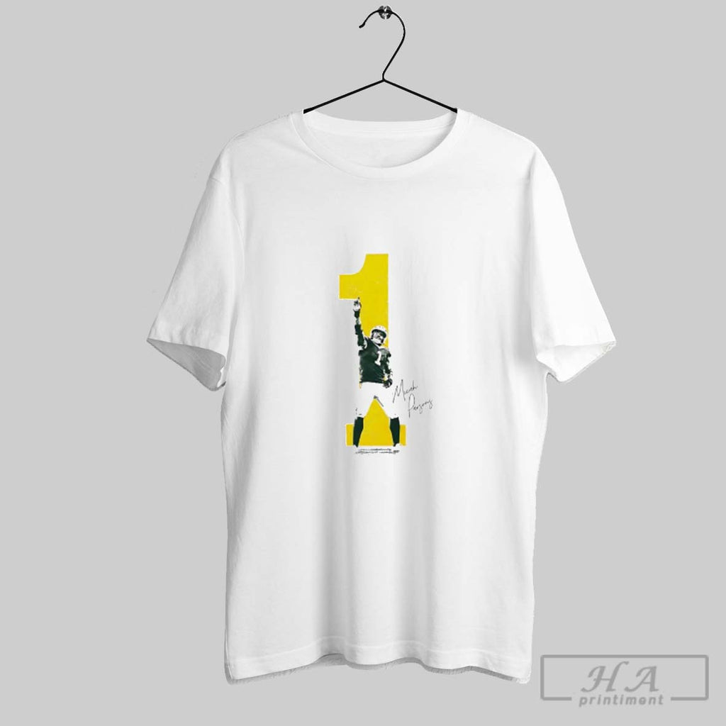 Official Micah Parsons Green Bay Packers Football Number 1 Graphic Signature
