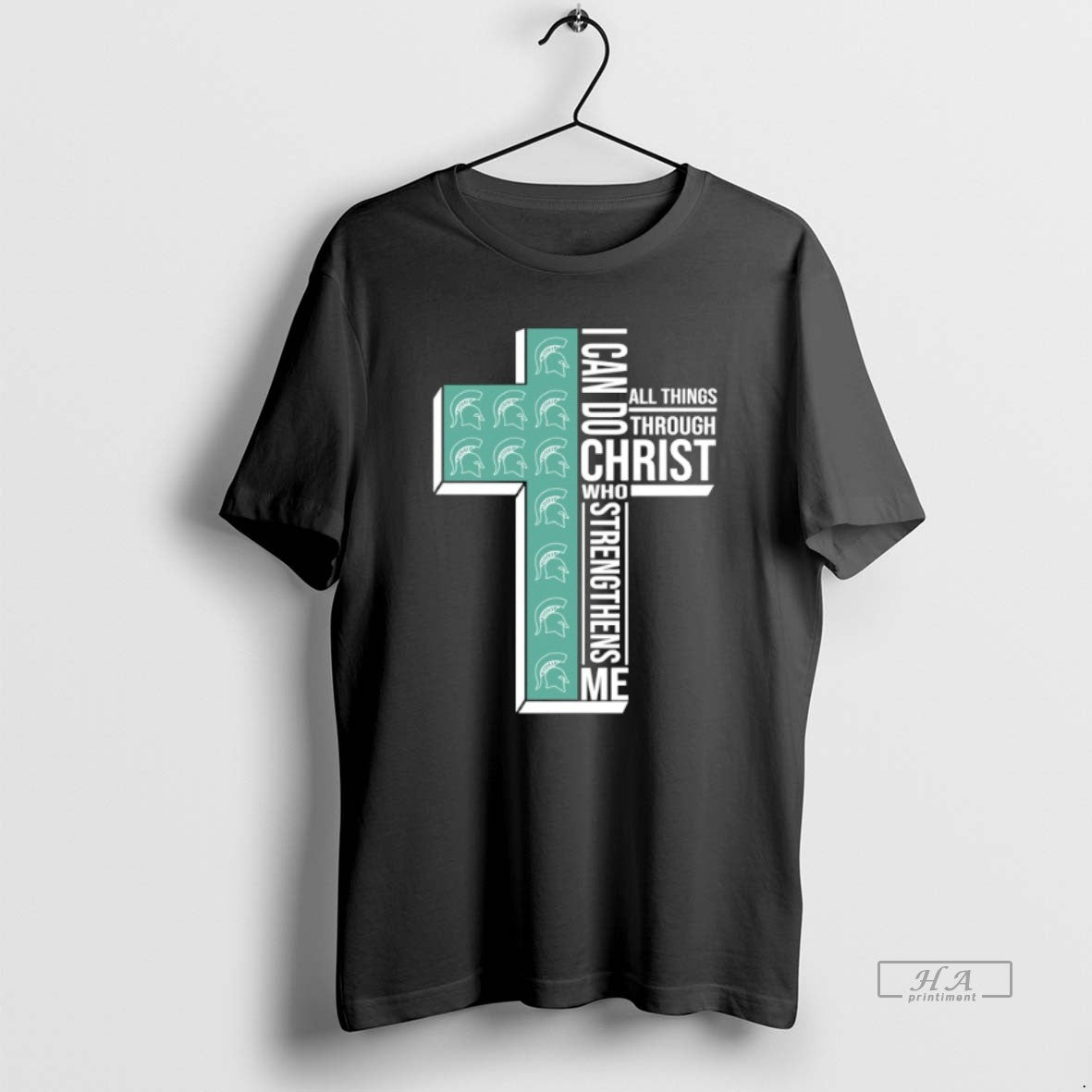 Official Michigan State Spartans Cross I Can Do All Things Through Christ Who Strengthen Me T-Shirts, Hoodie, Sweatshirt