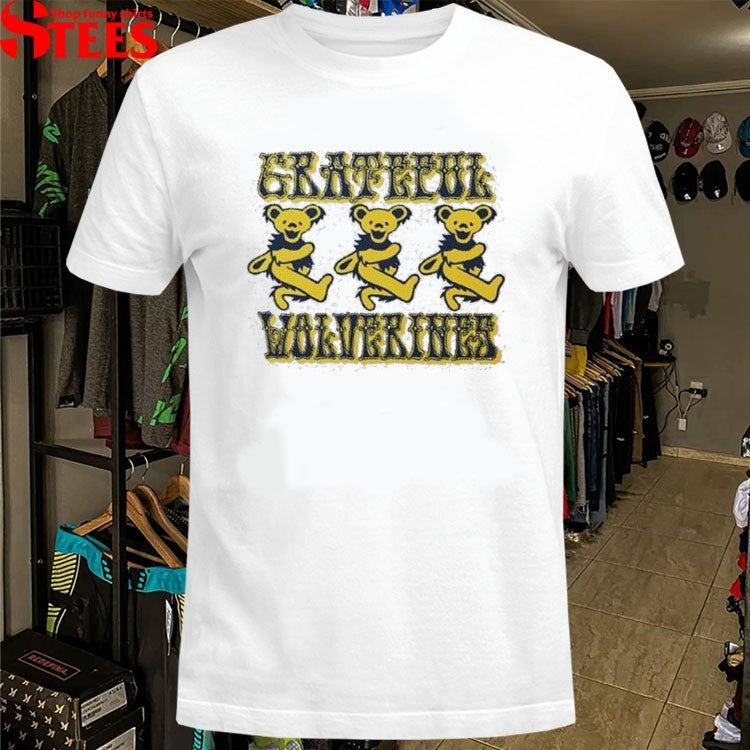 Michigan Wolverines Grateful Dead Bears T-shirts