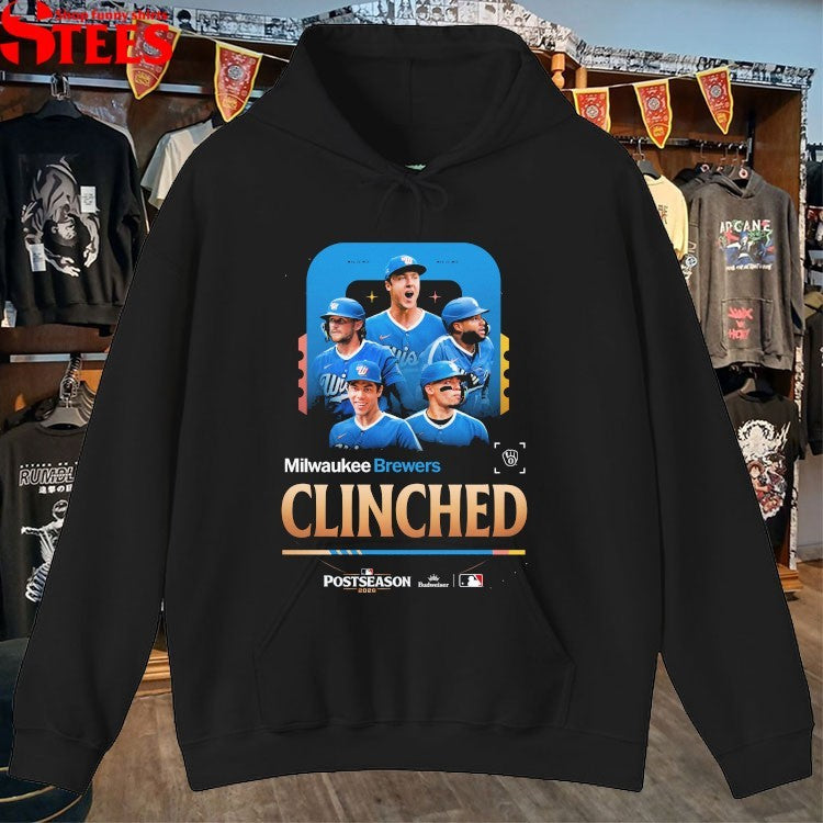 Milwaukee Brewers 2026 Postseason Clinched T-Shirts