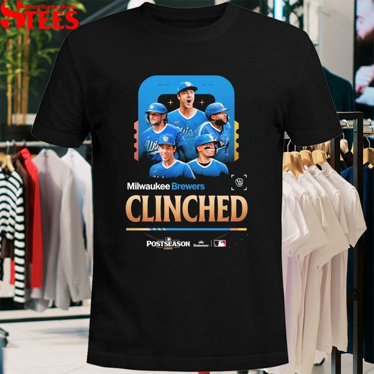 Milwaukee Brewers 2026 Postseason Clinched T-Shirts