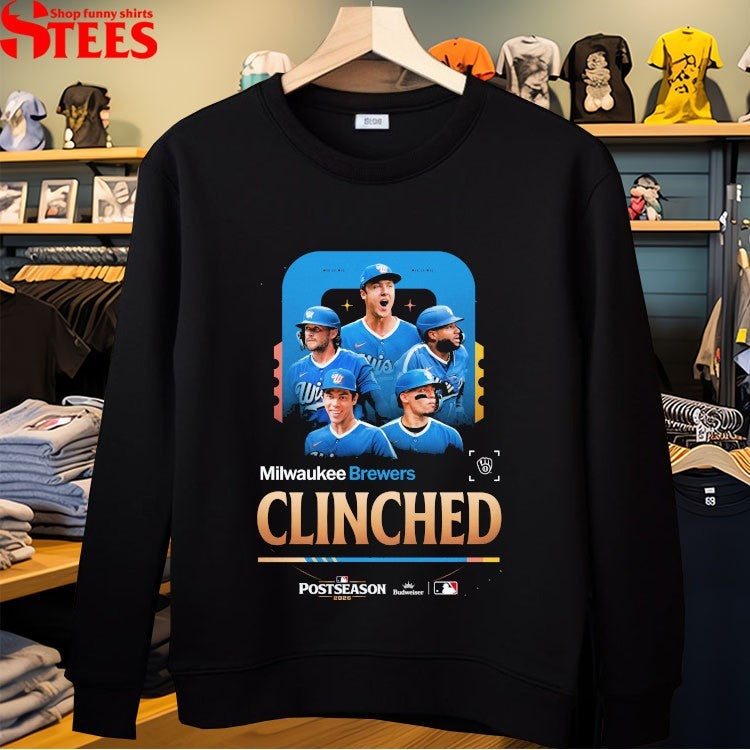 Milwaukee Brewers 2026 Postseason Clinched T-Shirts