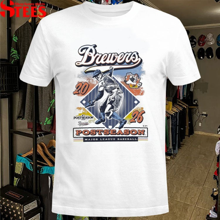 Milwaukee Brewers 2026 Postseason Participant Playoff Major League Baseball T-Shirts