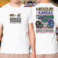 Missouri Tigers vs Kansas Jayhawks Football David Booth Kansas Memorial Stadium Border Showdown September 11 2026 Hemets T-shirts