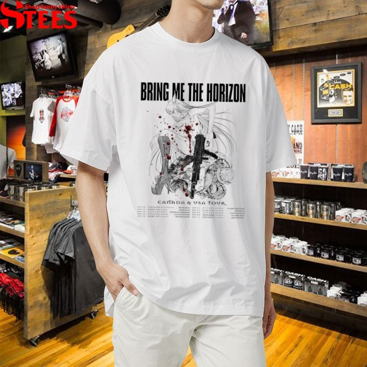 Motionless In White Canada And USA Tour 2026 Dates With Bring Me The Horizon And The Plot In You T-shirts