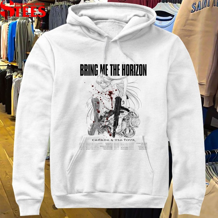 Motionless In White Canada And USA Tour 2026 Dates With Bring Me The Horizon And The Plot In You T-shirts
