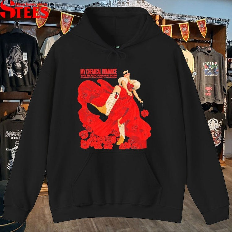 My Chemical Romance The Black Parade At Aladome In San Antonio TX On September 12 2026 Flower T-Shirts