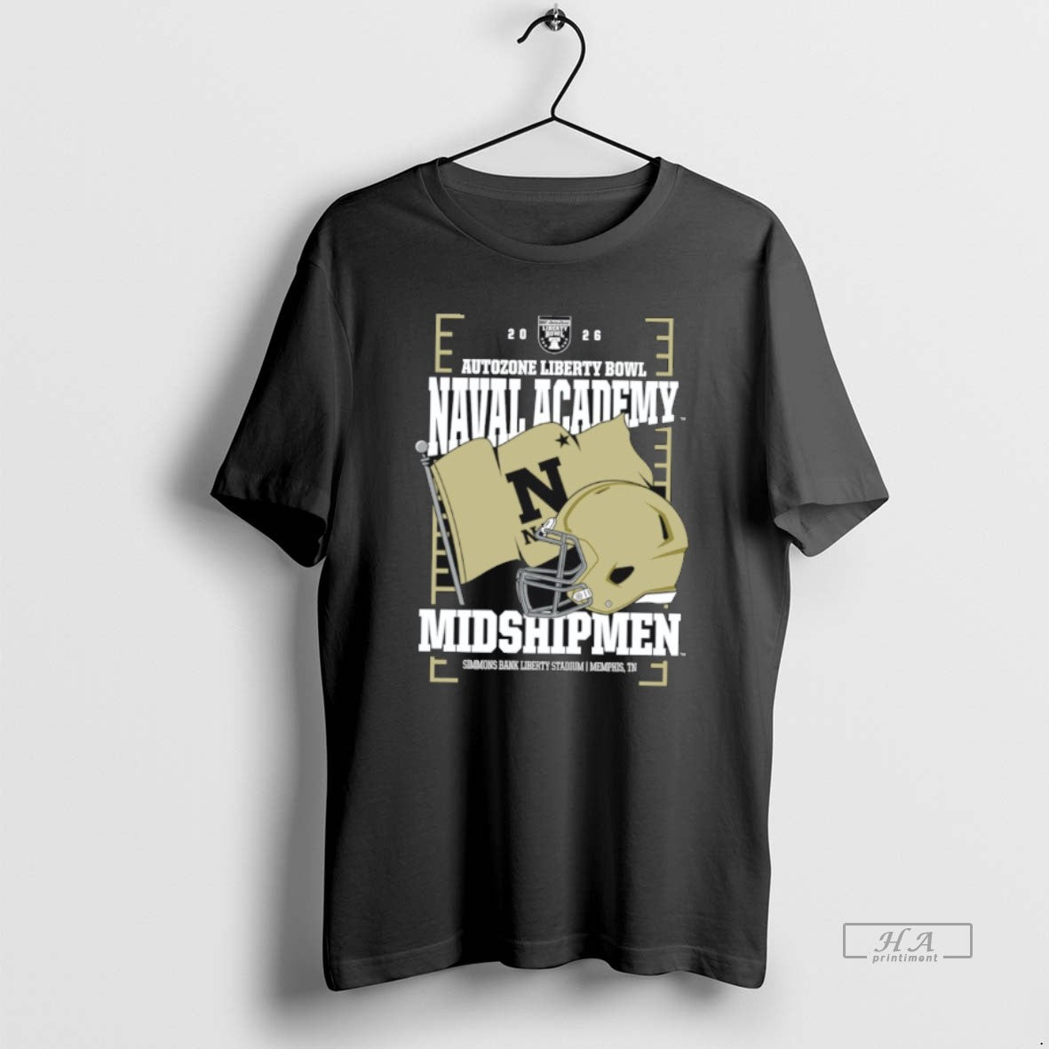 Official Navy Midshipmen 2026 Autozone Liberty Bowl Helmet T-Shirts, Hoodie, Sweatshirt | PureTeeCo.com